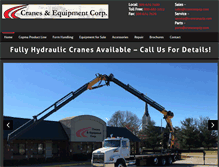 Tablet Screenshot of cranesequip.com